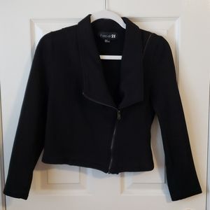 F21 Black Cropped Jacket